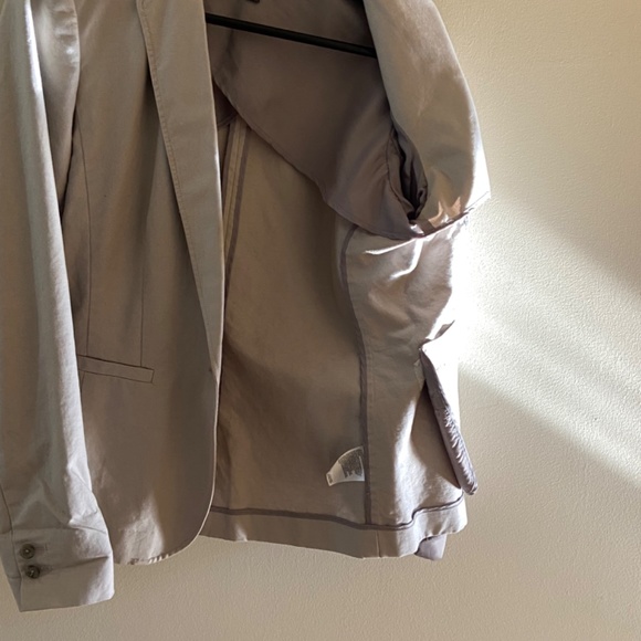 Cotton linen blazer - Picture 3 of 5